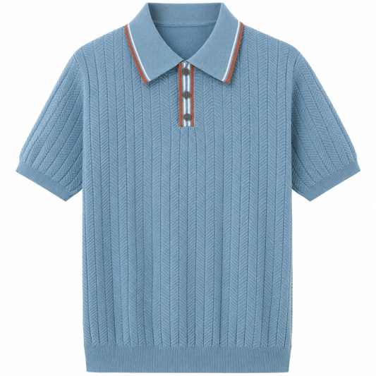 Ashford Ribbed Knit Polo