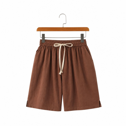 Solvane - Linen Drawstring Shorts
